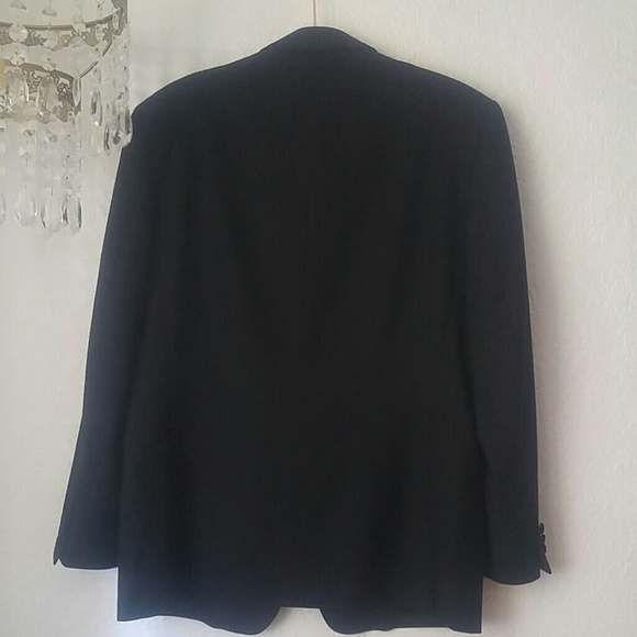Tuxedo Jacket Black Italian Wool SZ 31R - Picture 5 of 7